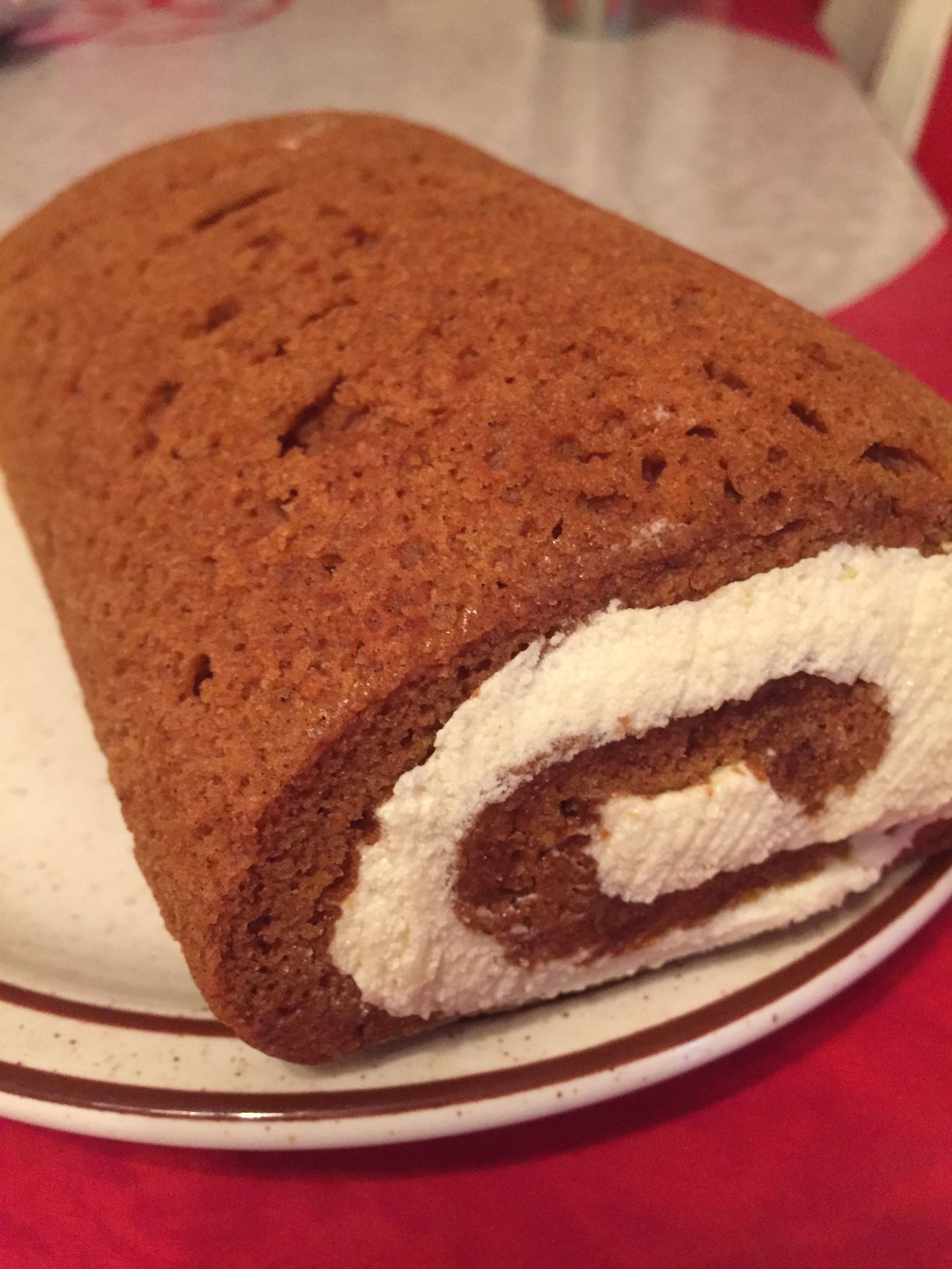 Pumpkin Roll from Henze's Bakery in Valparaiso